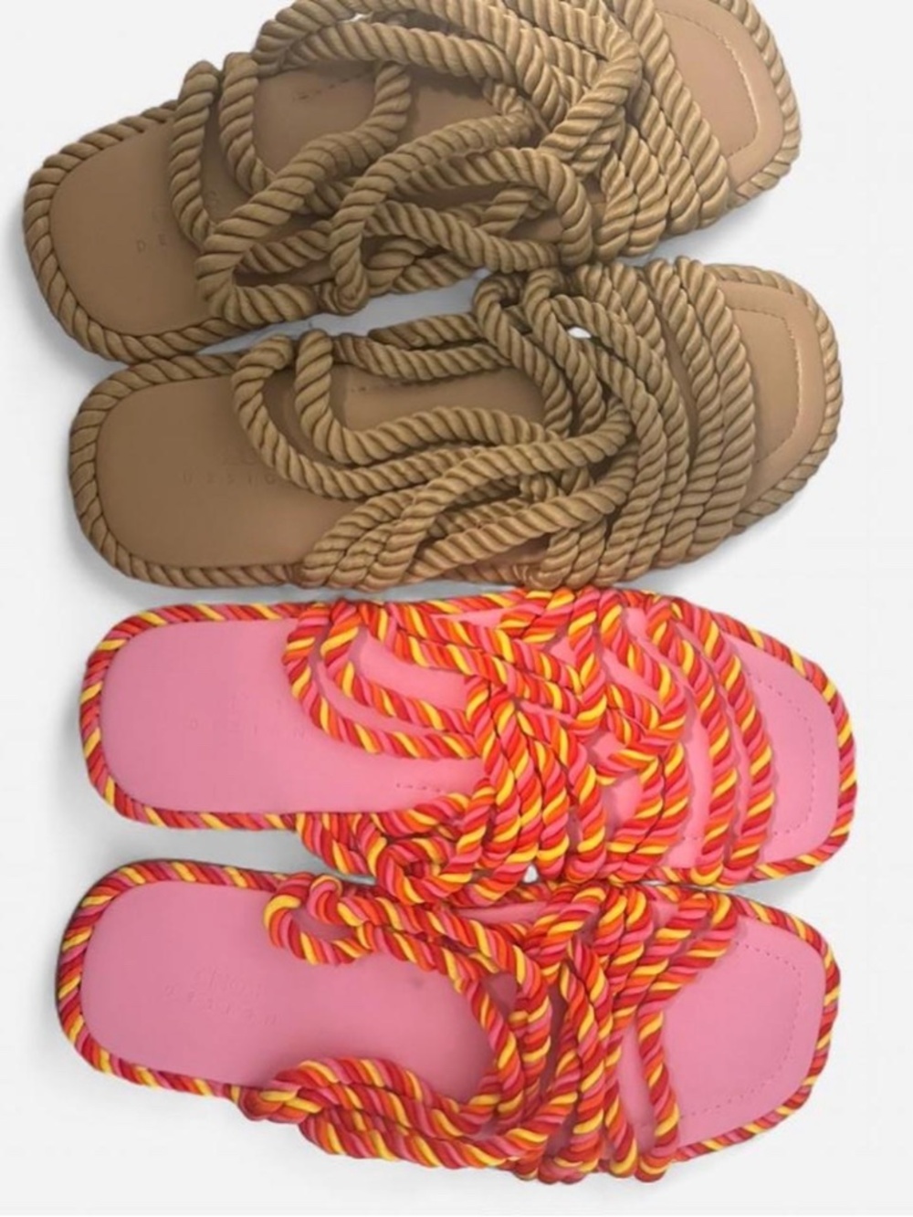 Two different rope sandals available